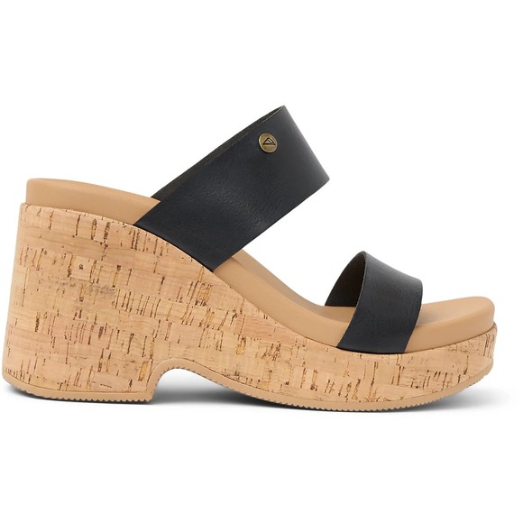 Reef Shoes - Reef® (Women's 8 M) Sunset Ibiza™ Wedge Sandals in Black/Tan - $100